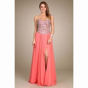MY Fashion M1406 Coral Pink Dress
